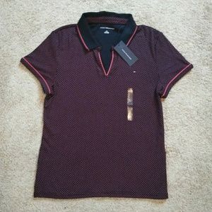Tommy Hilfiger Vneck Polo Shirt NWT